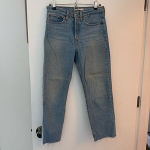 Levi’s wedgie straight jeans 27 light blue